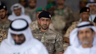 Sheikh Mohamed bin Tahnoon attends the drill.