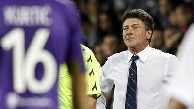 Inter Milan coach Walter Mazzarri has seen his side lose their past two games. Fabrizio Giovannozzi / AP Photo