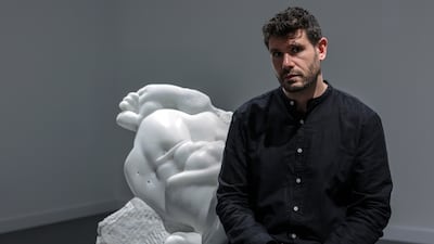 Athar Jaber is staging his first solo Dubai exhibition at Ayyam Gallery. Victor Besa / The National