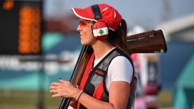 Lebanese shooter Ray Bassil. AFP