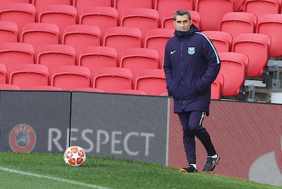 Ernesto Valverde's approach is more pragmatic than some of his predecessors, but his style is producing results and titles. EPA