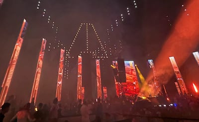 Armin Van Buuren's show took place in the Ras Al Khaimah desert. Evelyn Lau / The National
