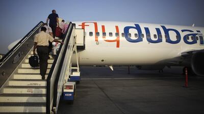 Flydubai will not return its grounded Boeing 737 Maxs into service unless it receives approval from the UAE civil aviation regulator. Galen Clarke / The National