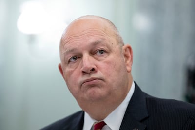 FAA Administrator Steve Dickson says he has 'made the very difficult decision to step down, effective March 31. AP