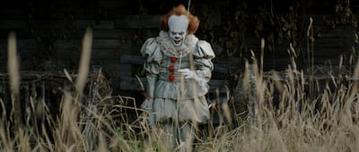Bill Skarsgard as Pennywise, the film’s terrifying killer clown. Warner Bros Pictures via AP