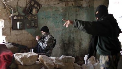 Jabhat Al Nusra fighters on the frontline in Syria. Ahmed Jadallah / Reuters