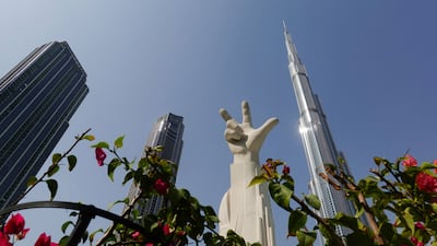 A view of Burj Khalifa after an Iranian attack on Dubai earlier this month. Reuters
