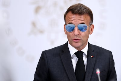 French President Emmanuel Macron is the first western leader to visit post-civil war Syria. EPA