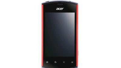 The Liquidmini Ferrari smartphone. Courtesy: Acer