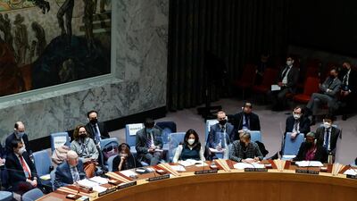 The Russian ambassador told the meeting that "allowing a new bloodbath in the Donbass is something we do not intend to do". EPA