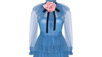 Layered tulle dress, with velvet bow, by Gucci. Courtesy Symphony