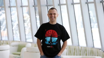 Mikolaj Zielinski is a contestant to become one of the four astronauts to settle a colony on Mars in 2025. He needs a minimum of Dh40,000 in financing to launch a conference on the programme in Dubai. Pawan Singh / The National