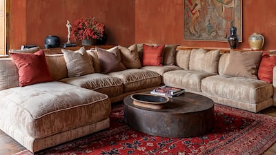 Terracotta can be used for accent walls, rugs and cushions. Photo: Feathr
