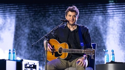John Mayer made his Abu Dhabi debut after having last performed in Dubai in 2006. Photo: Saadiyat Nights