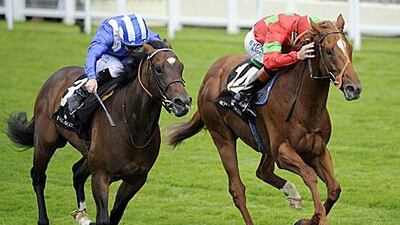 Strong Suit, right, hasn't run since November.