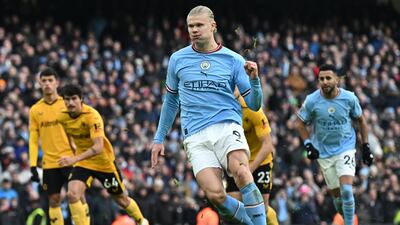 CF: Erling Haaland (Manchester City): It’s all getting a bit ridiculous now. The Norwegian striker scored his fourth hat-trick of the league season to take his goals tally to 25. He would have already won the last four Golden Boots – and he still has 18 games to go. AFP