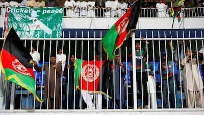 Afghanistan fans are never far away from coming out in full support of their national cricket team in the UAE. Jake Badger for The National