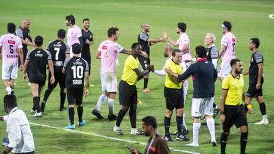 Game over as Emirates United win the match 6-0.