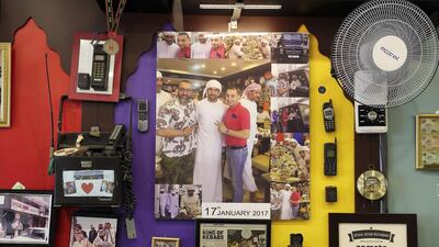 Pictures of Sheikh Hamdan bin Mohammed Al Maktoum, Crown Prince of Dubai at the Ustad Special Kabab. Pawan Singh / The National