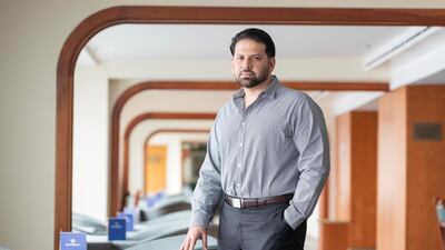 Hamza Mustafa, CEO of the QE2 ship hotel onboard in Mina Rashied. Antonie Robertson / The National