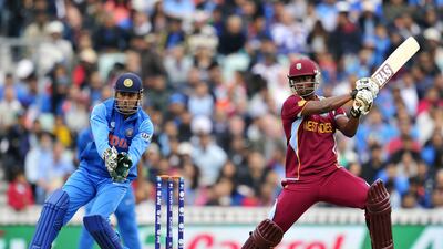 Charles, however, continued to attack India's bowlers, building what was a promising partnership with Darren Bravo for the second wicket. Glyn Kirk / AFP