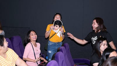 Fans attend a meet and greet with Kathyrn Bernardo and Alden Richards in Dubai.