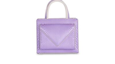 Mini Mail To Me Limited Glossy Lavender PYTHON. Courtesy of S’uvimol