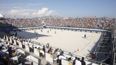 A Beach Soccer World Cup match in Marseille, France in 2008. Philippe Laurenson / Reuters