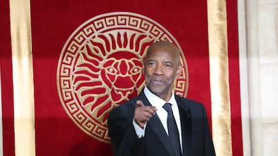 Denzel Washington at the premiere of Gladiator II in London. EPA