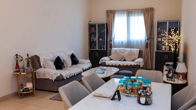 The living and dining areas