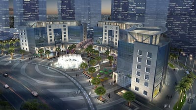 Above, Emaar's Jeddah Gate project in Saudi Arabia. Courtesy Emaar