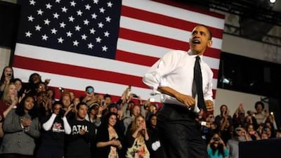 President Barack Obama works the crowd at the University of Colorado Denver Downtown Campus during a three-day tour to promote his American Jobs Act. The tour is being seen as an indicator of his priorities during the 2012 campaign.