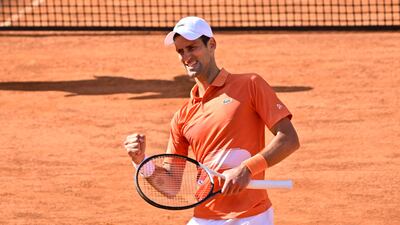 Novak Djokovic defeated Aslan Karatsev 6-3, 6-2 in the Italian Open. AFP