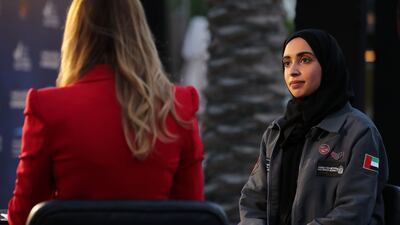 Hessa Al Matroushi is the science lead for the Emirates Mars Mission. She says anyone who thinks they don't like science should try it out first. Chris Whiteoak / The National