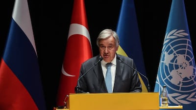 UN Secretary General Antonio Guterres said 'humanity’s future is in our hands today'. Getty Images