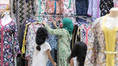 Shoppers search for a bargain. Reem Mohammed / The National