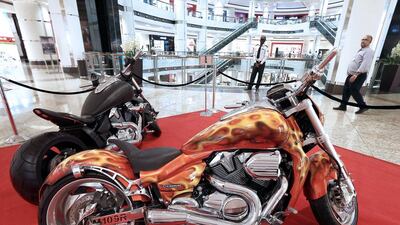 Big bikes are also on display at the show. Pawan Singh / The National