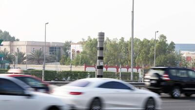New camera radars installed to catch tailgaters on Sheikh Zayed Road in Dubai. Pawan Singh / The National