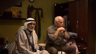 Still from 'Shabab Sheyab' featuring Mansoor Al Feeli, left and Salloum Haddad. Courtesy Image Nation Abu Dhabi