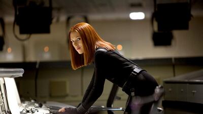 Scarlett Johansson reprises her Black Widow role in Captain America: The Winter Soldier. Zade Rosenthal / AP Photo / Marvel-Disney