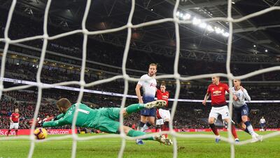 De Gea saves again from Dele Alli. Getty Images