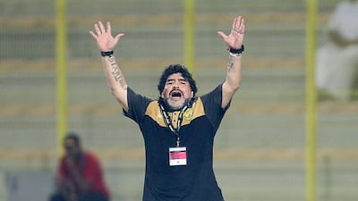 Diego Maradona has plenty to do to improve Al Wasl's performance on the football pitch.