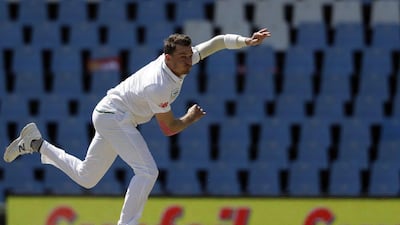 South Africa bowler Dale Steyn watches his delivery on the fourth day against New Zealand. Themba Hadebe / AP Photo / August 30, 2016