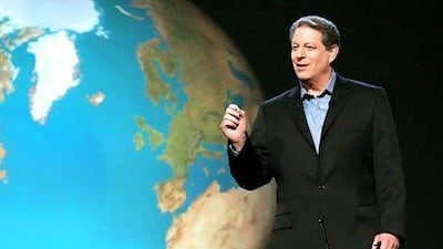The former US vice president Al Gore's presentation and film, An Inconvenient Truth, won an Emmy, an Oscar and a Nobel Peace Prize. Paramount Classics, Eric Lee / AP Photo