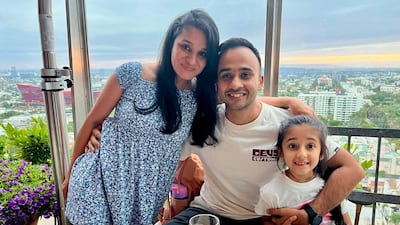 Sanam Varma, her husband Kanishk Varma and their daughter are heading on a 10-day road trip. Photo: Sanam Varma