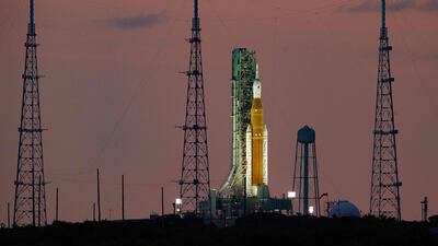 The Artemis I unmanned lunar rocket was due to be rolled back into its hangar as Florida braced for Hurricane Ian. AFP