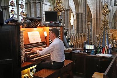 Paul Griffiths, who is playing at the Papal Mass in Abu Dhabi, previously performed at Westminster Abbey and St Paul's Cathedral. Courtesy Paul Griffiths.