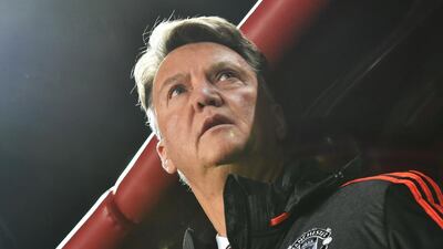 Manchester United manager Louis van Gaal knows his team can climb to the top of the table with a win over cross-town rivals Manchester City on Saturday. AFP PHOTO / KIRILL KUDRYAVTSEV