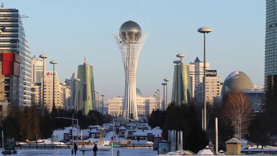 Astana, the capital of Kazakhstan. Businesses in the Central Asian nation are increasingly using technology to improve their processes, costs and competitiveness. AP