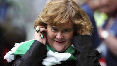 Susan Boyle was due to play Abu Dhabi this Friday but the concert has been cancelled. AP Photo/Scott Heppell